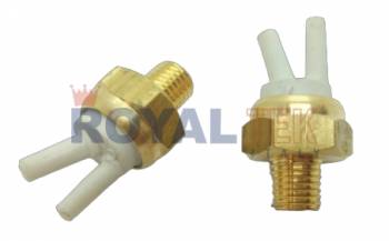 BULBO TERMOVALVULA ROYALTEK - TEMPERATURA DE TRABAJO 45 GRADOS / AISLANTE BLANCO / FIAT DUNA --- OEM 7574407